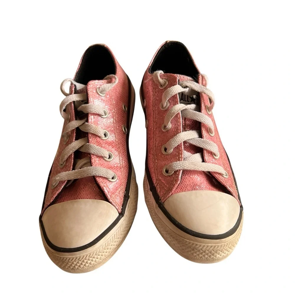 Chuck Taylor All Star Prism Glitter Youth Size 1 - Picture 2 of 11